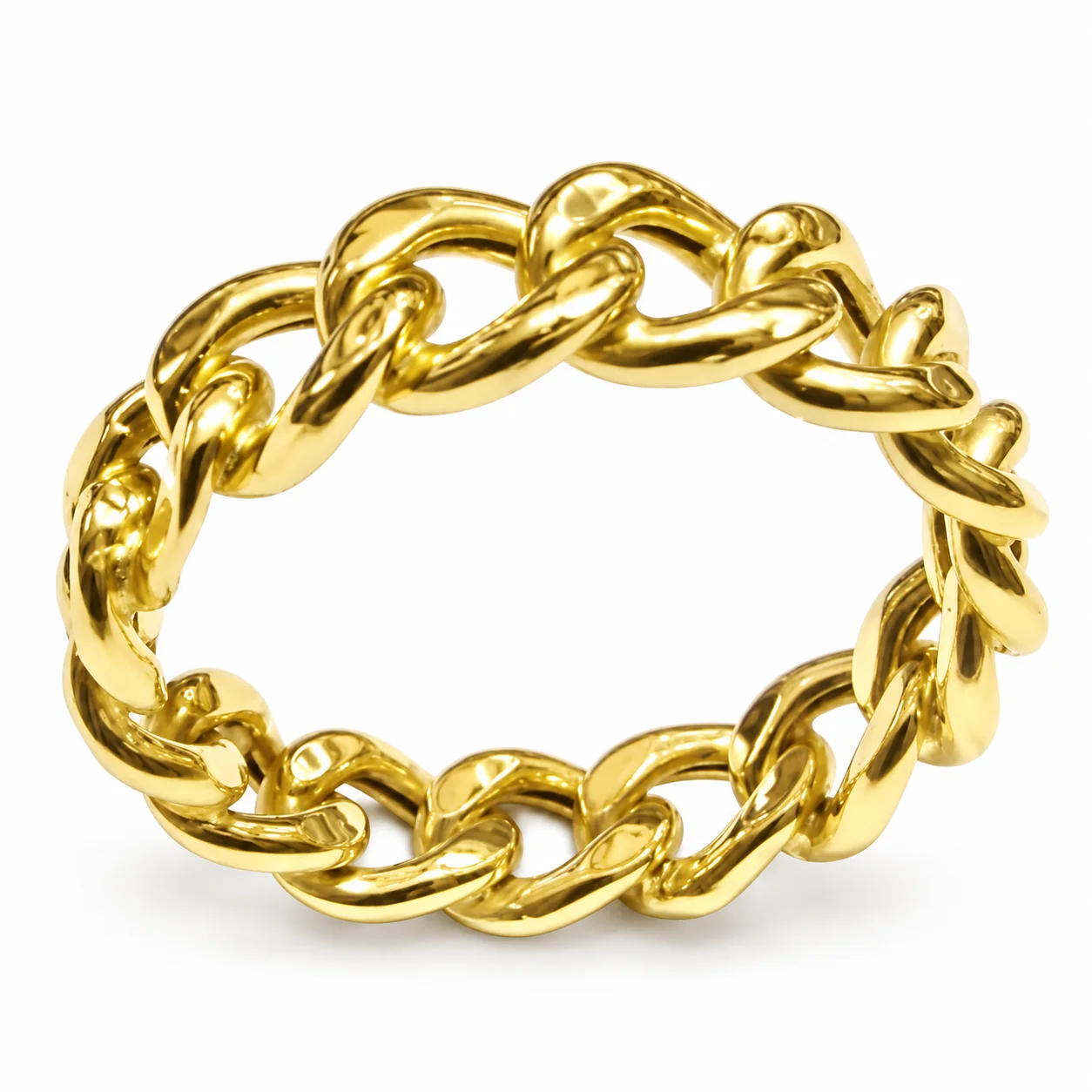 Curb Link Band Ring