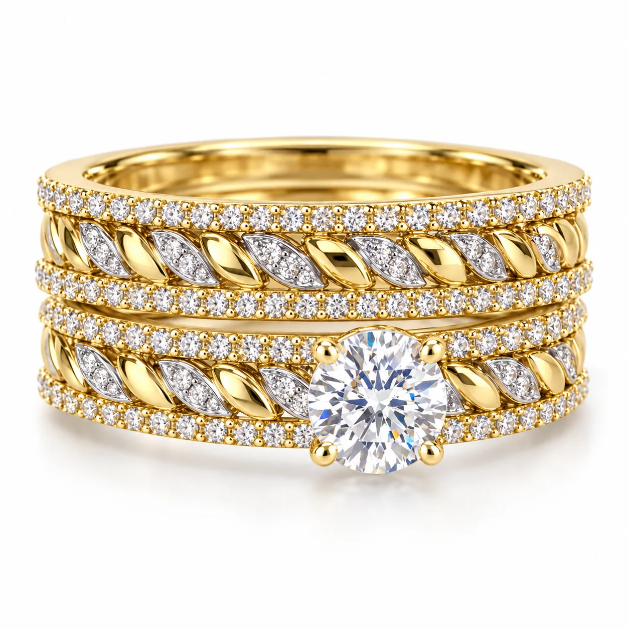 Aurelia Leaf Bridal Set