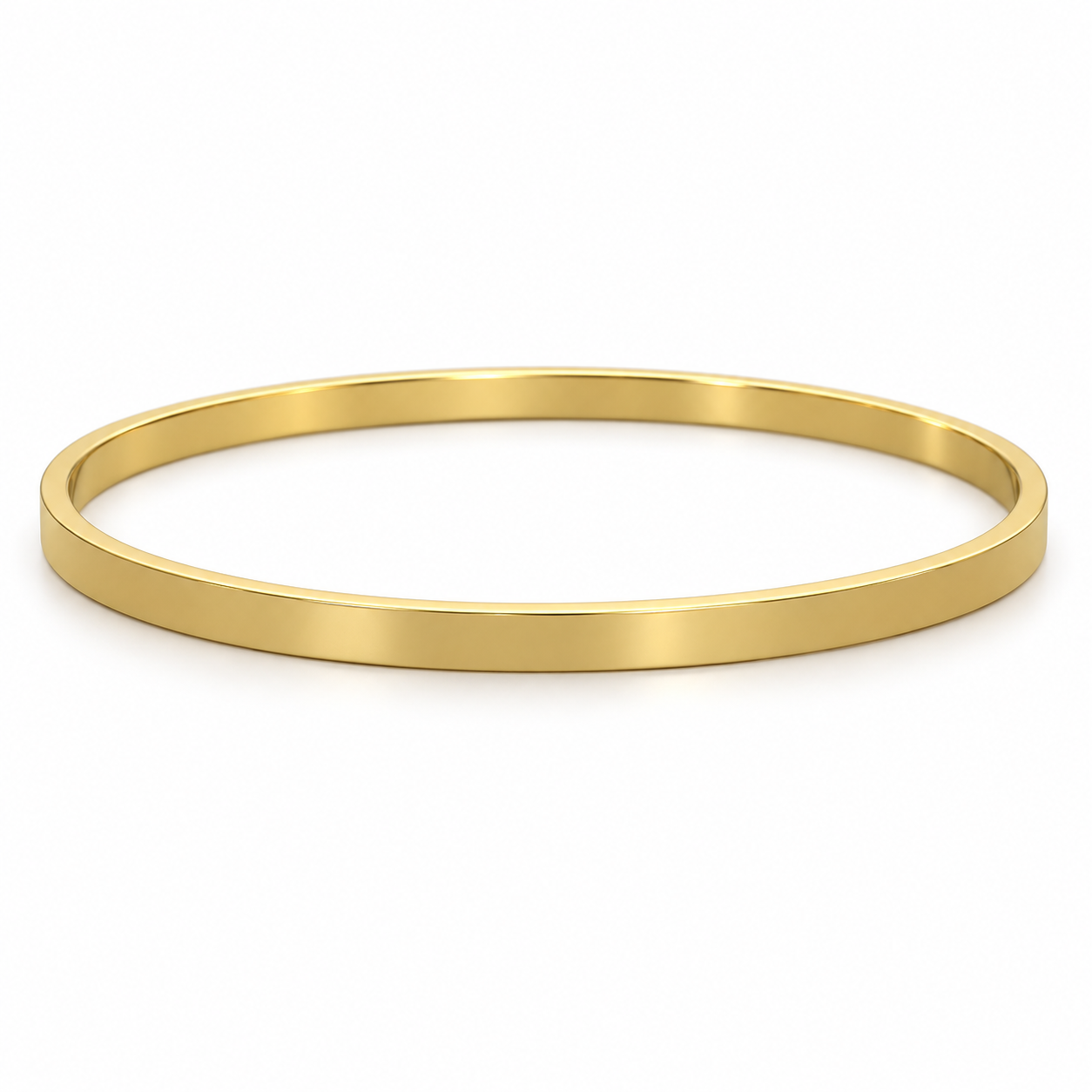 Slim Flat Bangle 21k