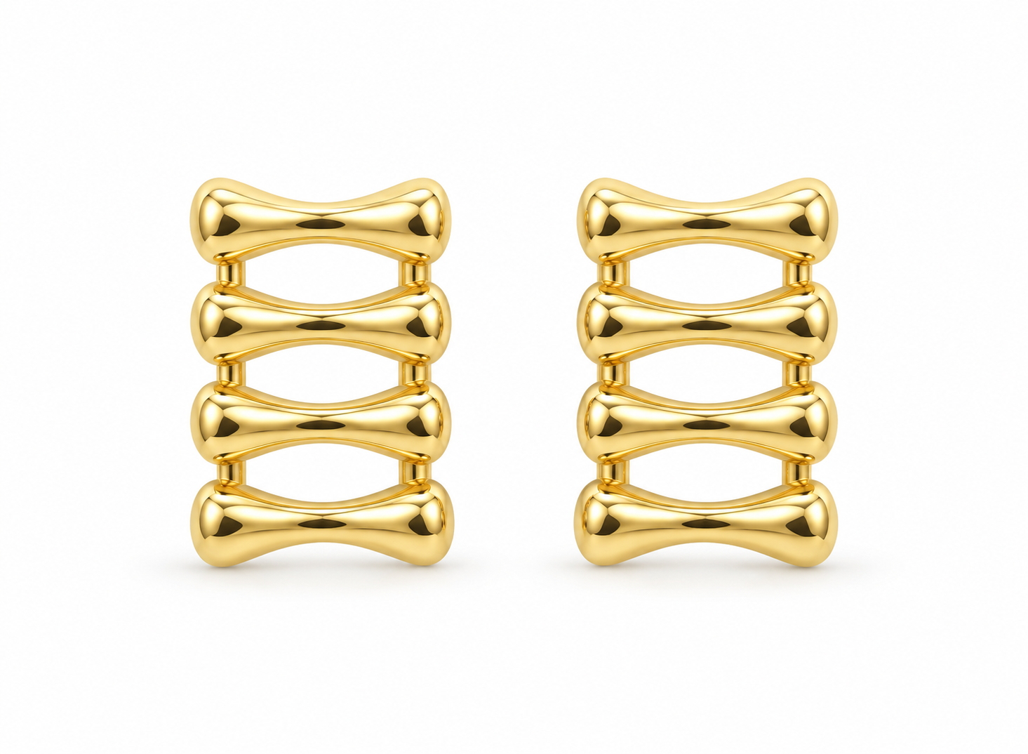 Hourglass Link Earrings