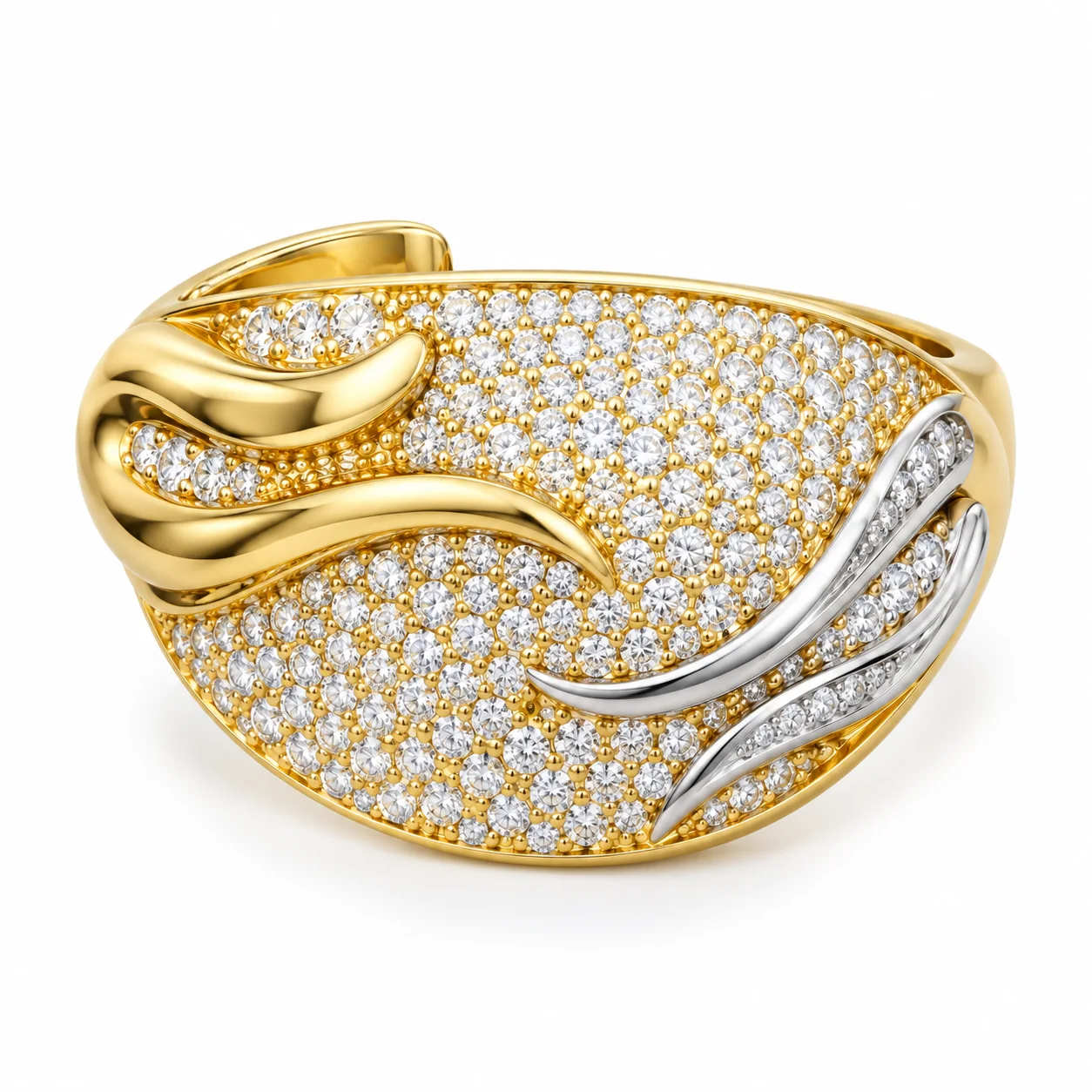 Celeste Pavé Statement Ring