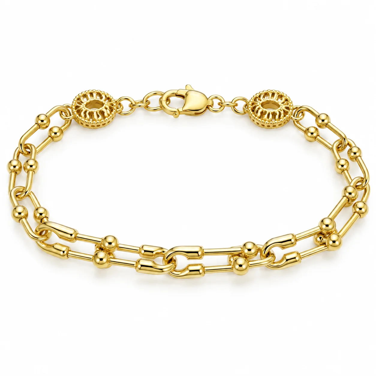 Helia Sunburst Station Bracelet