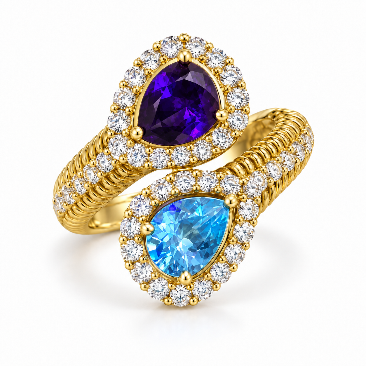 Two-color bypass ring