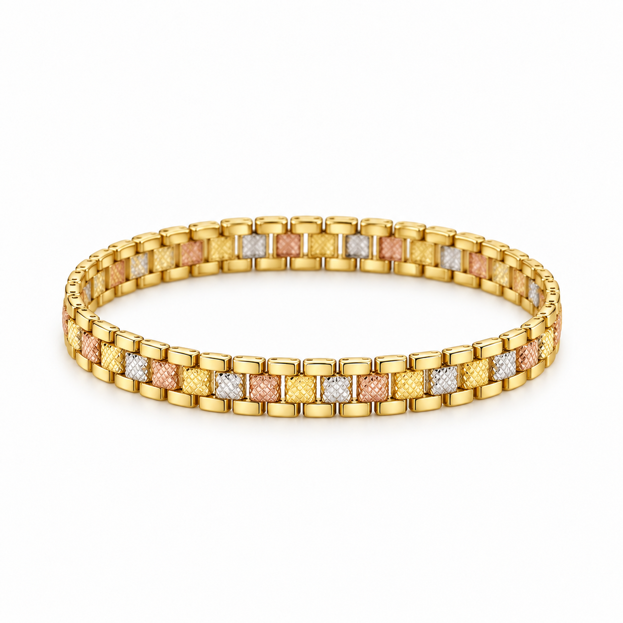 Tri Tone Rolex Bracelet