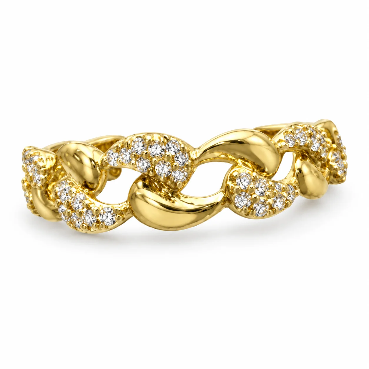 Aurelia Pavé Curb Ring