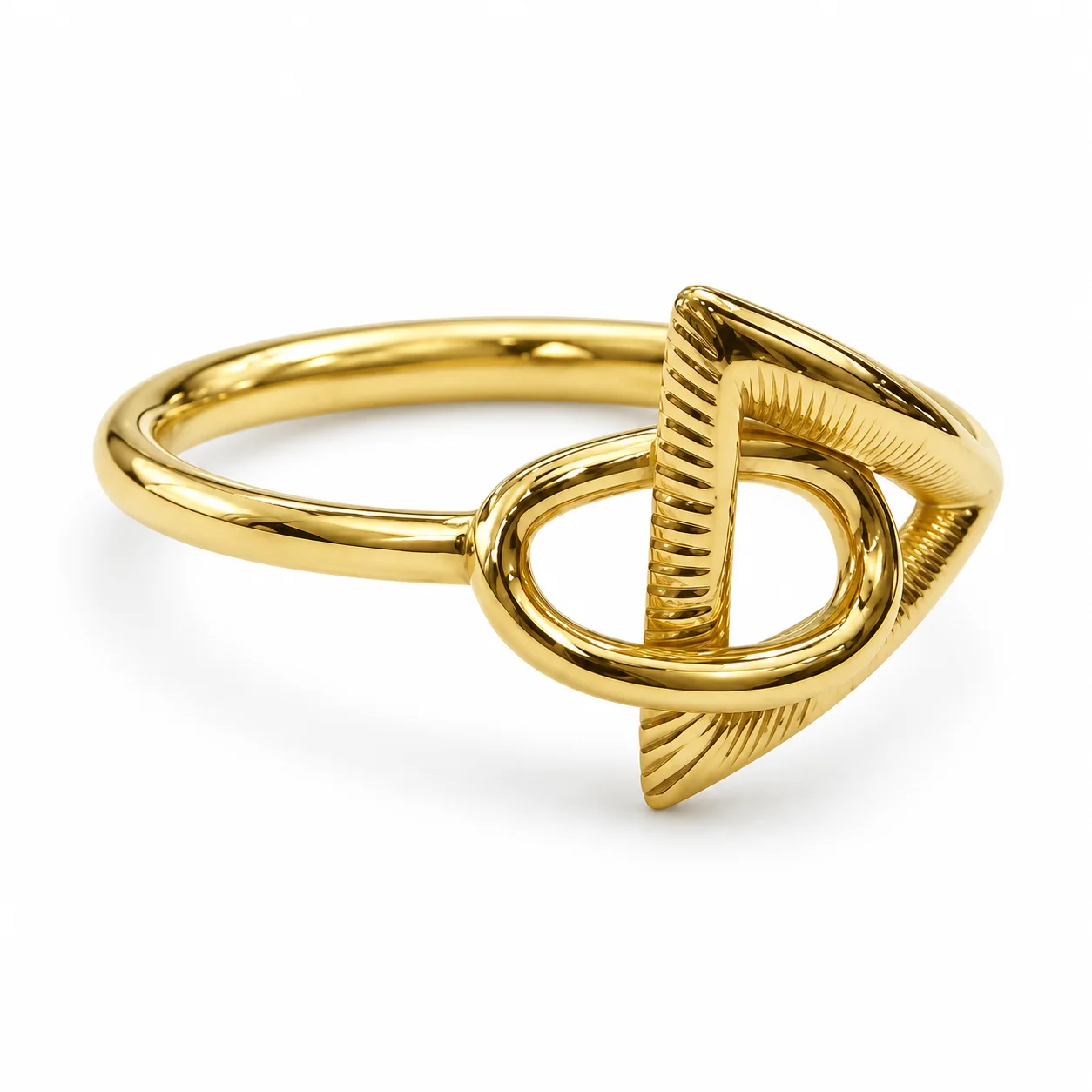 Sculpted Buckle Ring