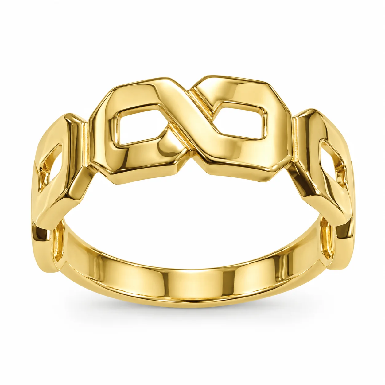Open Link Band Ring