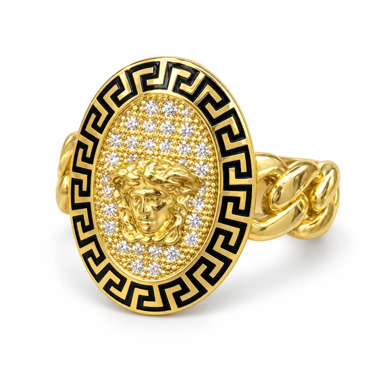 Medusa Medallion Ring