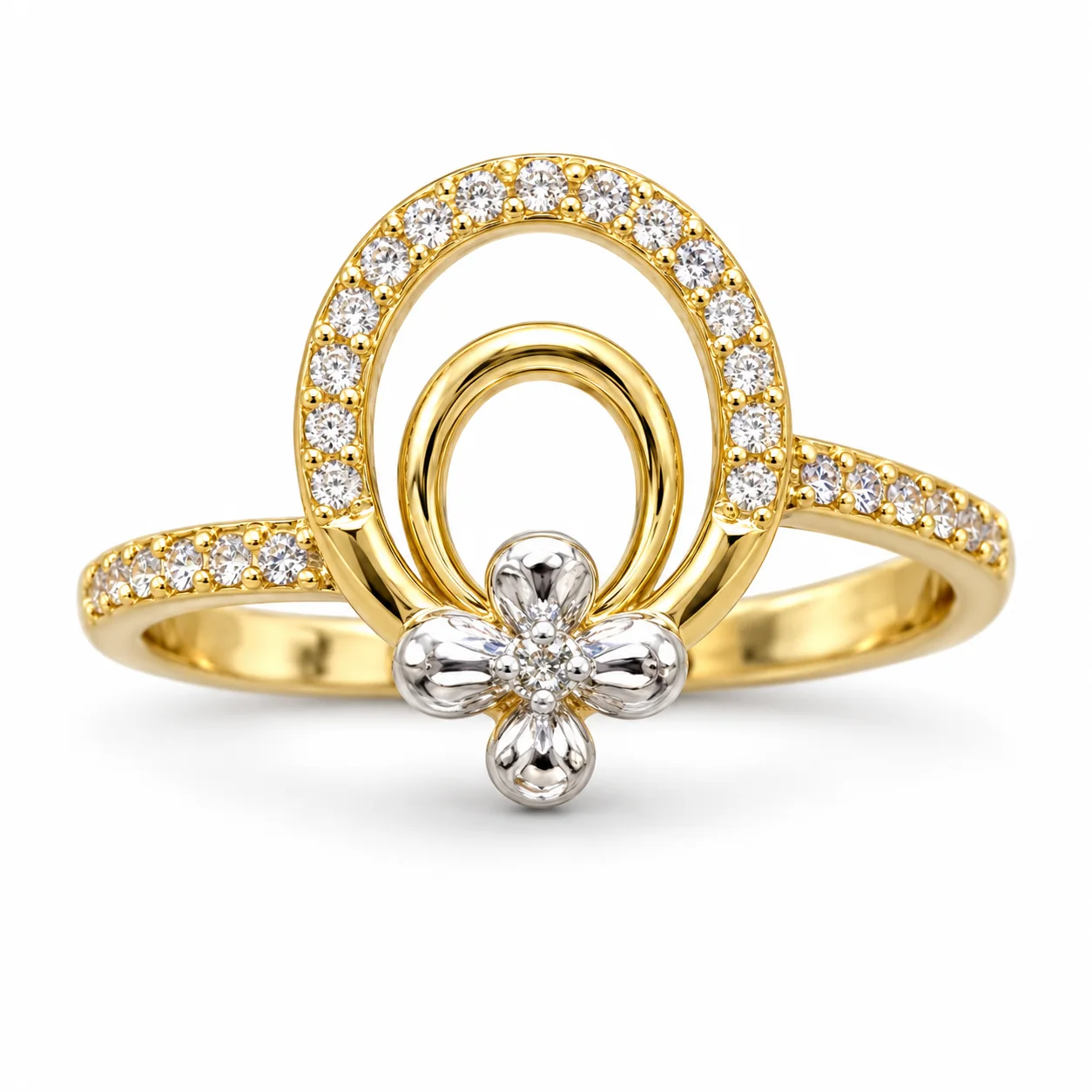 Flora Oval Blossom Ring