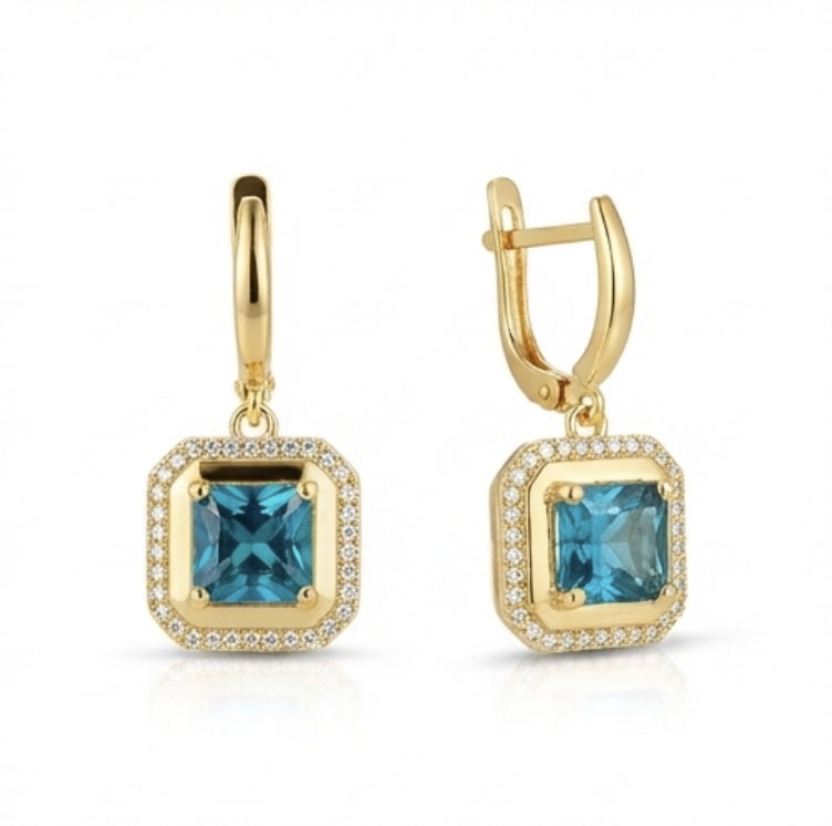The Azure Quadrant Earring